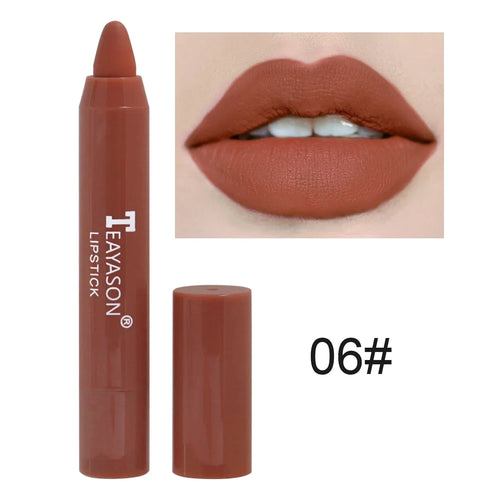  Nude Brown Lipliner Pencil 12 Colors Matte Waterproof Lip Makeup cashymart