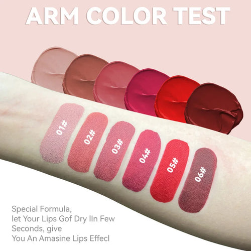  Nude Matte Lip Gloss Waterproof Lasting Lipstick cashymart
