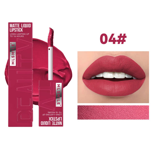  Nude Matte Lip Gloss Waterproof Lasting Lipstick cashymart