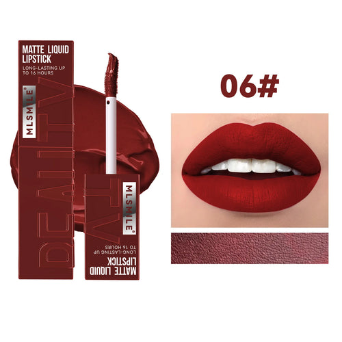  Nude Matte Lip Gloss Waterproof Lasting Lipstick cashymart