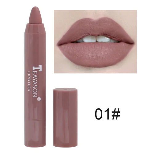  Nude Velvet Matte Lipstick Long Lasting Non-stick Lip Glaze cashymart
