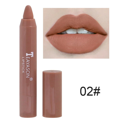  Nude Velvet Matte Lipstick Long Lasting Non-stick Lip Glaze cashymart