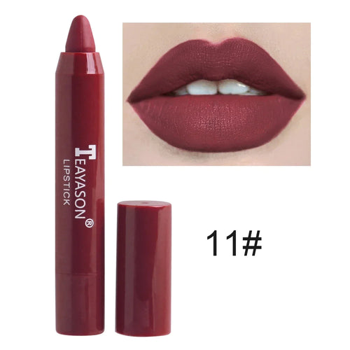  Nude Velvet Matte Lipstick Long Lasting Non-stick Lip Glaze cashymart