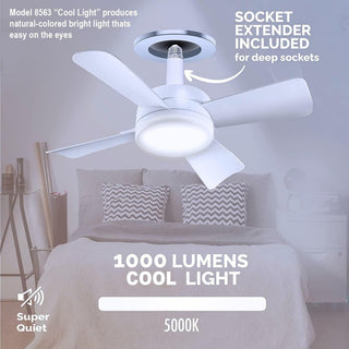  Socket Fan with LED Light cashymart