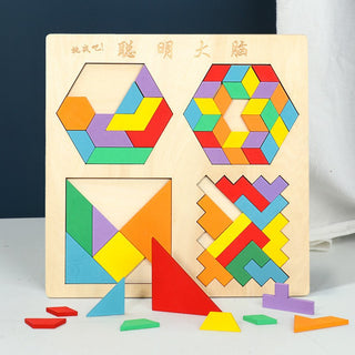  Wooden Tetris Puzzle Educational Toy for Kids cashymart