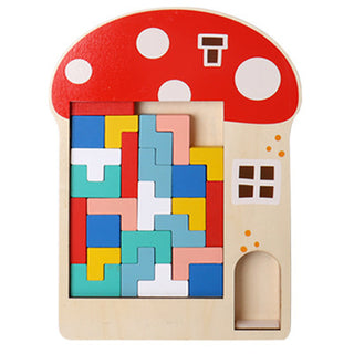  Wooden Tetris Puzzle Educational Toy for Kids cashymart