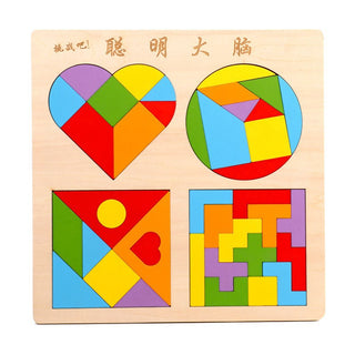  Wooden Tetris Puzzle Educational Toy for Kids cashymart