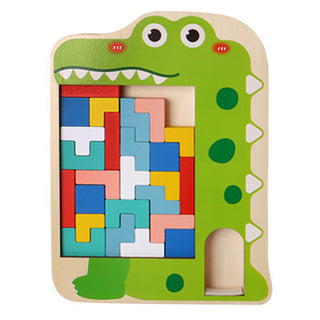  Wooden Tetris Puzzle Educational Toy for Kids cashymart