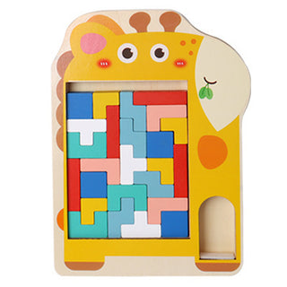  Wooden Tetris Puzzle Educational Toy for Kids cashymart