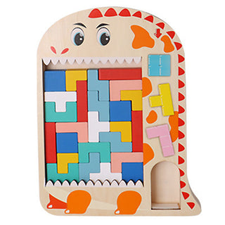  Wooden Tetris Puzzle Educational Toy for Kids cashymart