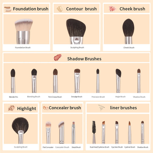  OVW Professional Makeup Brush Set 6PCS cashymart