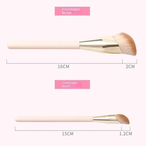  Oblique Head Foundation Brush Set cashymart