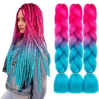  Ombre Jumbo Braiding Hair Extension 24 Inch cashymart