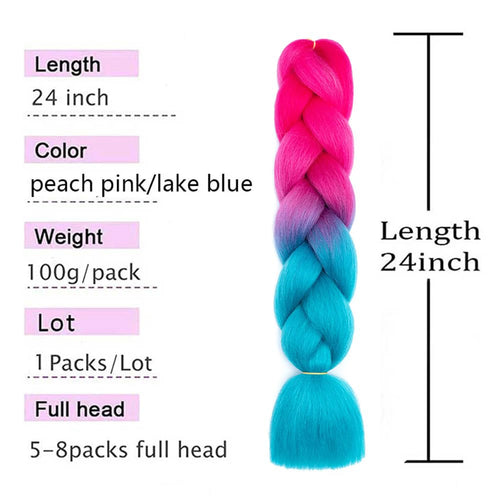  Ombre Jumbo Braiding Hair Extension 24 Inch cashymart