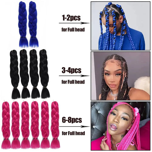  Ombre Jumbo Braiding Hair Extension 24 Inch cashymart