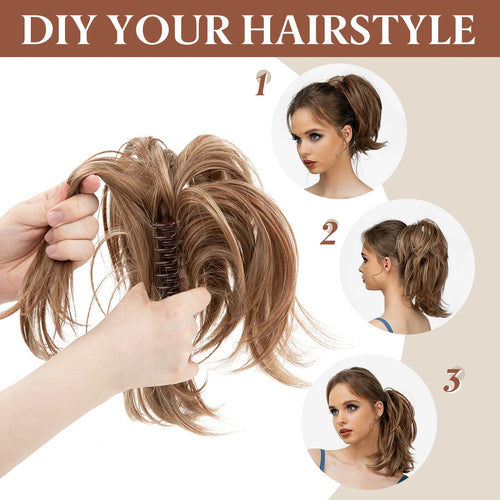  One Piece Claw Clip In Ponytail Extension cashymart