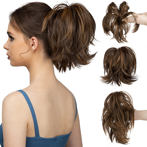  One Piece Claw Clip In Ponytail Extension cashymart