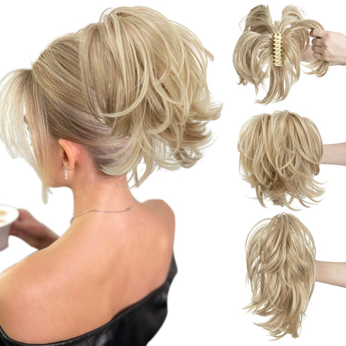 One Piece Claw Clip In Ponytail Extension cashymart
