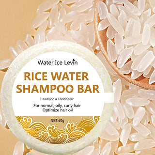  Organic Rice Shampoo Soap Bar 60g for Hair Growth cashymart