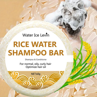  Organic Rice Shampoo Soap Bar 60g for Hair Growth cashymart