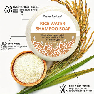  Organic Rice Shampoo Soap Bar for Hair Growth cashymart