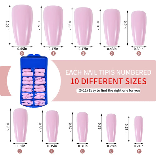  PINK Artificial Finger Nail Set cashymart