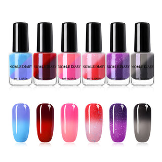  Peelable Glitter Nail Polish Color-changing cashymart