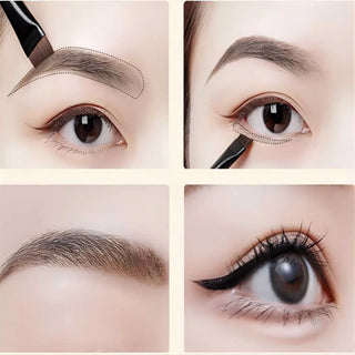  Permania Angled Eyebrow and Eyeliner Brush Set cashymart