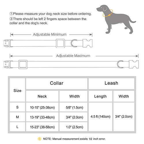  Personalized PU Leather Dog Collar and Leash cashymart
