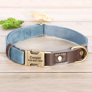  Personalized PU Leather Dog Collar and Leash cashymart