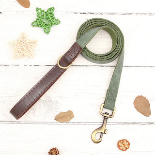  Personalized PU Leather Dog Collar and Leash cashymart