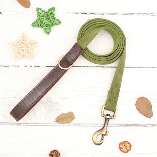  Personalized PU Leather Dog Collar and Leash cashymart