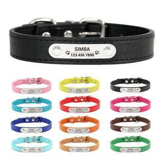  Personalized Pink Dog Collar with ID Carving cashymart