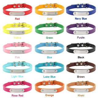  Personalized Pink Dog Collar with ID Carving cashymart