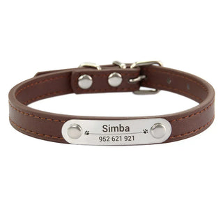  Personalized Pink Dog Collar with ID Carving cashymart