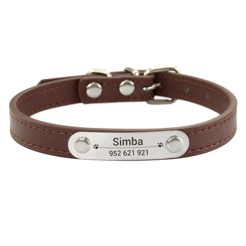  Personalized Pink Dog Collar with ID Carving cashymart