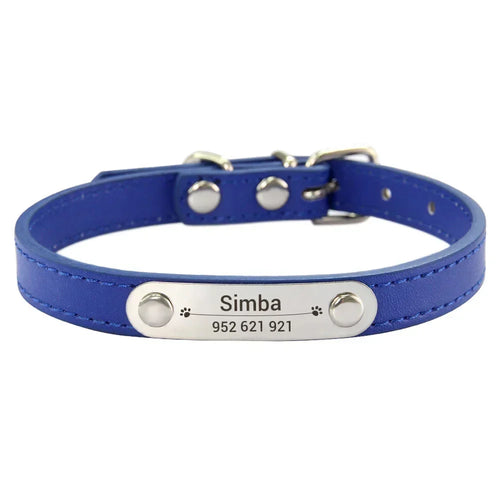  Personalized Pink Dog Collar with ID Carving cashymart