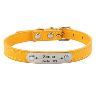  Personalized Pink Dog Collar with ID Carving cashymart
