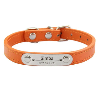  Personalized Pink Dog Collar with ID Carving cashymart