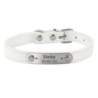  Personalized Pink Dog Collar with ID Carving cashymart