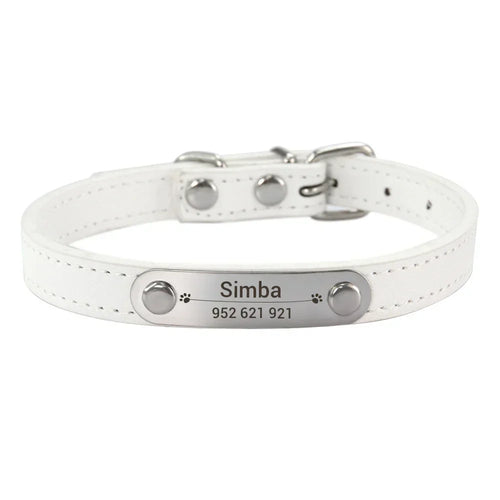  Personalized Pink Dog Collar with ID Carving cashymart