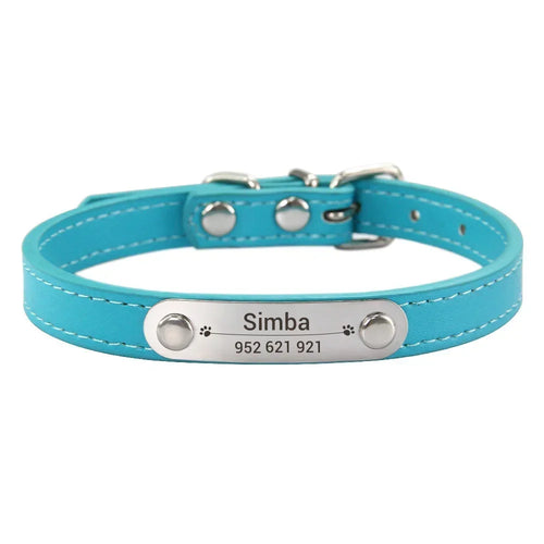  Personalized Pink Dog Collar with ID Carving cashymart