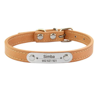  Personalized Pink Dog Collar with ID Carving cashymart
