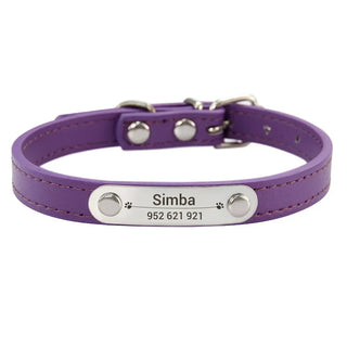  Personalized Pink Dog Collar with ID Carving cashymart