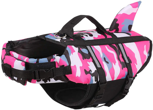  Pet Dog Life Jacket Shark Swim Vest cashymart
