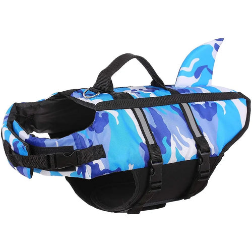  Pet Dog Life Jacket Shark Swim Vest cashymart