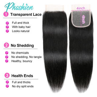  Phashion 13X4 Lace Frontal Straight Hair Closure cashymart