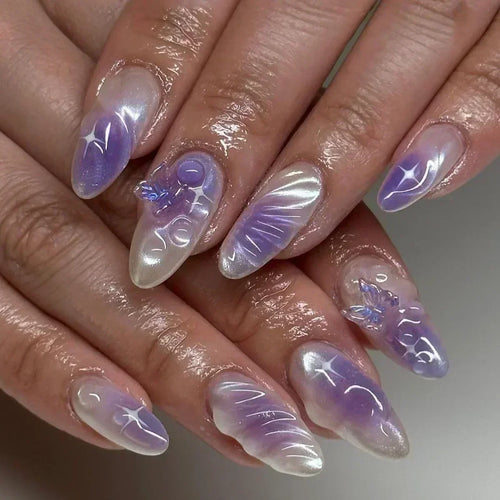  Pink Almond False Nails cashymart