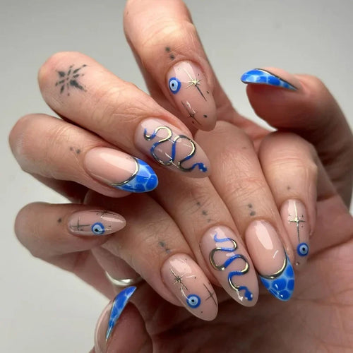  Pink Almond False Nails cashymart