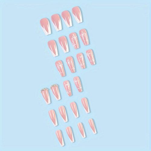  Pink Coffin Press-On Nails cashymart